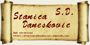 Stanica Danesković vizit kartica